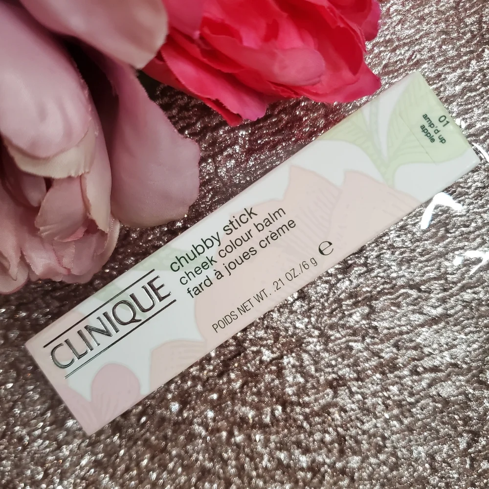 Clinique Chubby Stick Cheek Colour Balm - AMP'D UP APPLE - CREAM BLUSH